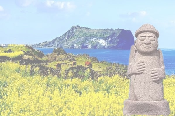 Jeju Island Seongsan Ilchulbong and Dol Hareubang