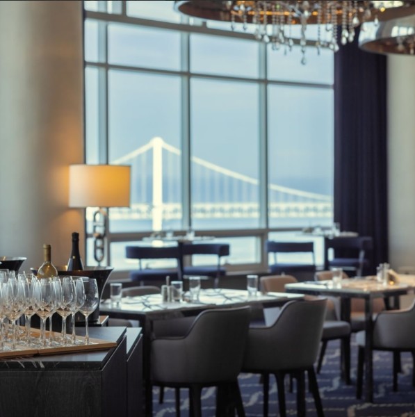 Kent Hotel Gwangalli Sky Lounge with panoramic ocean view